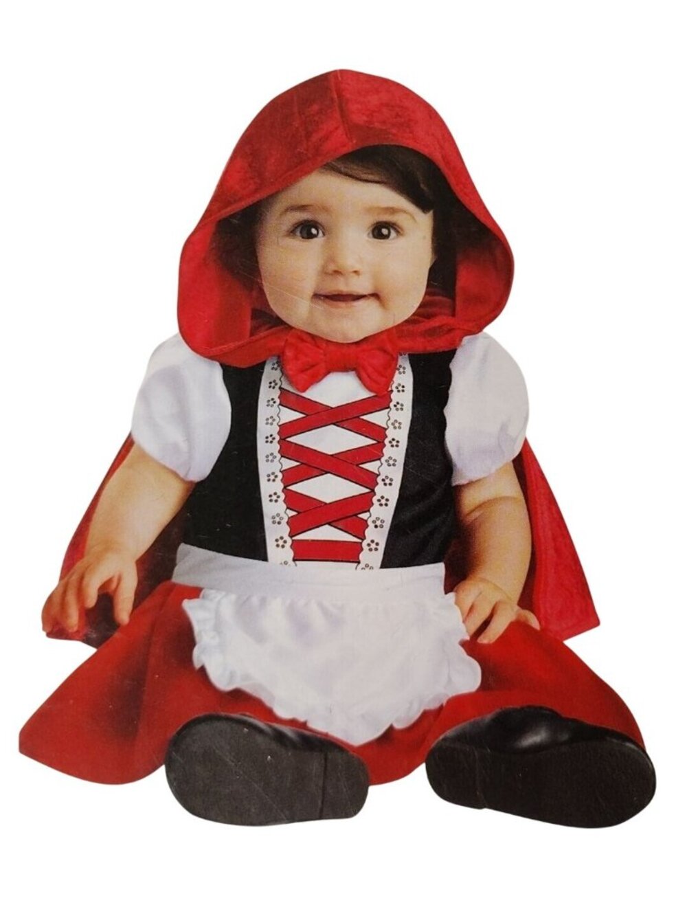 Infant Girls 12 to 18 Months Red Riding Hood Dress and Cape Halloween Costume